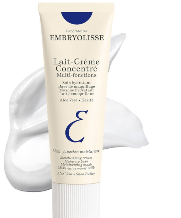 Embryolisse Lait-Crème Concentré, Multifunction Daily Moisturizer, Primer, and Makeup Remover, Suitable for All Skin Types. French Face Cream With Shea Butter & Aloe Vera