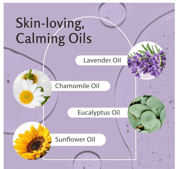 Lavender Sensual Massage Oil with Collagen and Stem Cells, Skin Tightening Therapy for Bum, Thighs, and Belly, Fast-Absorbing Cellulite Oil by M3 Naturals - Image 3