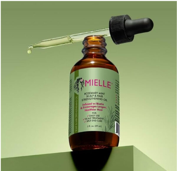 Mielle Organics Rosemary Mint Scalp & Hair Strengthening Oil for All Hair Types (2 Fl Oz) - Image 3
