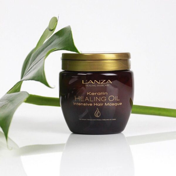 L'ANZA Keratin Healing Oil Intensive Hair Masque, Leave-in Conditioner Treatment for Damaged Hair, Nourishing Mask, Repairs, Boosts Shine, Strength, and Prevents Frizz, Cruelty Free (7.1 Fl Oz) - Image 3