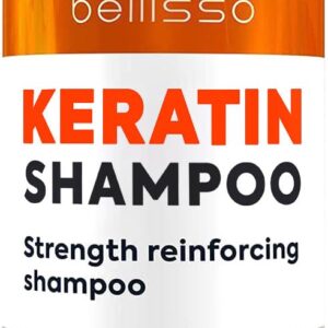 Keratin Enriched Shampoo - Sulfate and Paraben Free - Anti Frizz Treatment for Women and Men – Professional Salon Grade Repair Formula with Silk Protein for Dry, Frizzy Damaged and Color Treated Hair