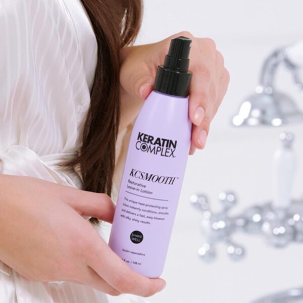 Keratin Complex - KCSMOOTH Restorative Leave-in Lotion Blow Dry Aid - 5 fl oz - Image 2