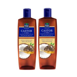 Parachute Advansed Castor & Shea Hair Oil| Castor Hair Oil| 10x Stronger Hair| For Thick, Soft & Nourished Hair| 10.1 Fl.oz | Pack of 2