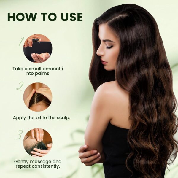 Rosemary Castor Oil for Hair Growth 16oz - 100% Pure Rosemary Oil with Castor Oil, Blend of Effective Hair Oils For Hair Growth, Hydration Scalp, Reduce Loss & Split Ends - Image 3