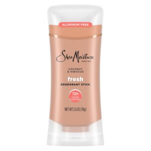 SheaMoisture Deodorant Stick 72h Odor Control Coconut & Hibiscus Fresh Aluminum Free 2.6 oz