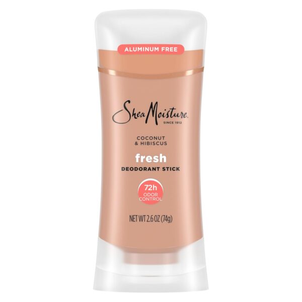 SheaMoisture Deodorant Stick 72h Odor Control Coconut & Hibiscus Fresh Aluminum Free 2.6 oz