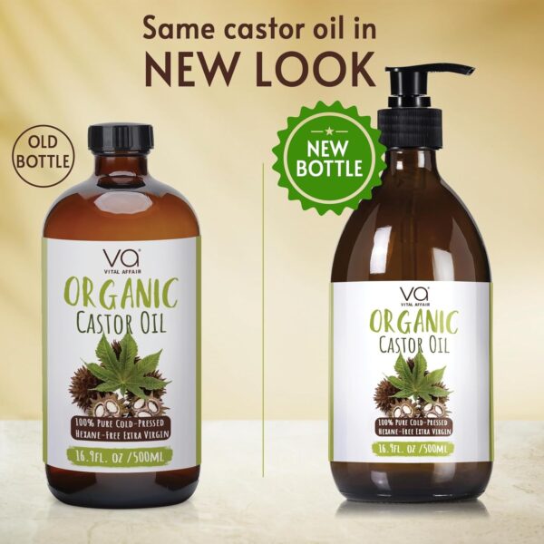 Pure Castor Oil Organic Cold Pressed Unrefined Glass Bottle-Castor Oil Wrap with 100% Cotton Flannel-Organic Castor Oil Pack Wrap-Waist & Neck Castor Oil Packs -Castor Oil Hexane Free. - Image 6