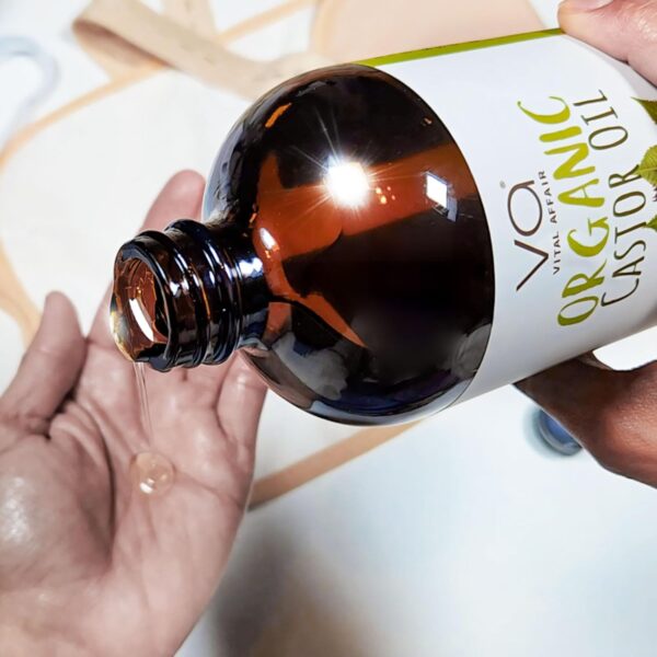 Pure Castor Oil Organic Cold Pressed Unrefined Glass Bottle-Castor Oil Wrap with 100% Cotton Flannel-Organic Castor Oil Pack Wrap-Waist & Neck Castor Oil Packs -Castor Oil Hexane Free. - Image 4
