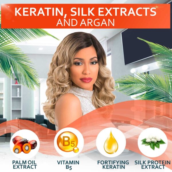 Keratin Enriched Shampoo - Sulfate and Paraben Free - Anti Frizz Treatment for Women and Men – Professional Salon Grade Repair Formula with Silk Protein for Dry, Frizzy Damaged and Color Treated Hair - Image 5