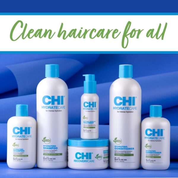CHI HydrateCare Hydrating Shampoo, Balances Hair Moisture and Protects Against Damage and Hair Breakage, Sulfate, Paraben, & Cruelty-Free, 25 Oz - Image 2