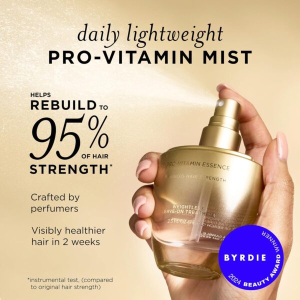 Pantene Pro-Vitamin Essence, Daily Repair Mist, Weightless Leave-On Treatment Strengthens & Rebuilds Damaged Hair, Reduces Breakage, 2.5 Fl Oz - Image 5