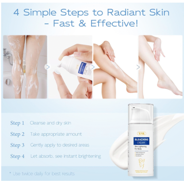 WMK Skin Lightening Cream for Intimate Areas – Vitamin C Dark Spot Remover for Underarms, Knees, Elbows & Bikini Line - Image 3