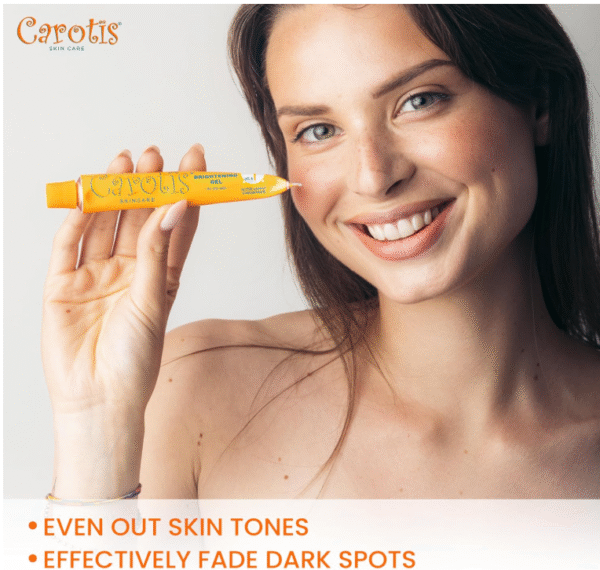 Brightening Gel | 30g / 1  Fade Dark Spots on: Face Armpit, Body Knees, Feet, Hands, & Even Out Skin Tone | with Carrot Oil and Alpha Arbutin, For - Image 6