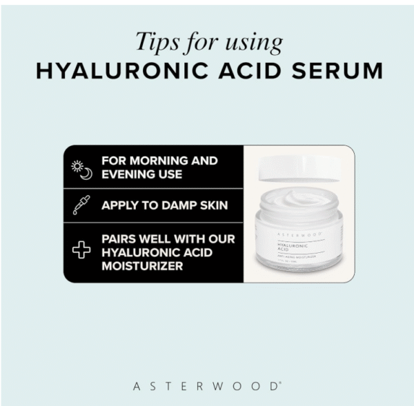 Asterwood Hyaluronic Acid Serum for Face - Plumping, Anti-Aging, Hydrating - Fragrance-Free - 8 Fl Oz - Image 6