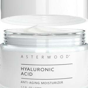 Asterwood Hyaluronic Acid Moisturizer - Anti-Aging, Wrinkle Reducing, Moisturizing, Hydrating - Fragrance-Free, Non-Comedogenic - 1.7 Fl Oz
