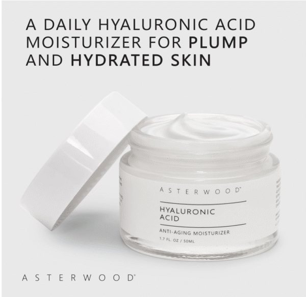 Asterwood Hyaluronic Acid Moisturizer - Anti-Aging, Wrinkle Reducing, Moisturizing, Hydrating - Fragrance-Free, Non-Comedogenic - 1.7 Fl Oz - Image 3
