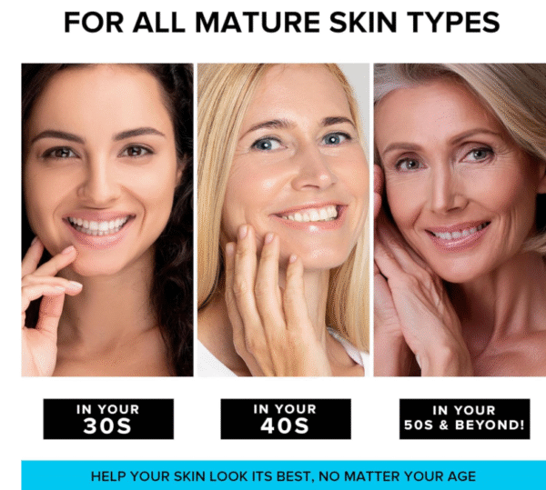 SimplyVital Collagen, Retinol & Hyaluronic Acid Cream - Anti-Aging Face Moisturizer for Face, Firming Skin Care Neck & Décolleté - Made in USA, Daily Moisturizer Face Cream Day & Night - 1.7 fl.oz. - Image 2