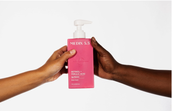 Medix 5.5 Retinol Body Lotion Firming Moisturizer | Crepey Skincare Treatment | Retinol Body Cream | Anti Aging Firming Cream For Women Targets Look Of Crepe Skin, Wrinkles, & Sagging Skin, 2-Pack - Image 5