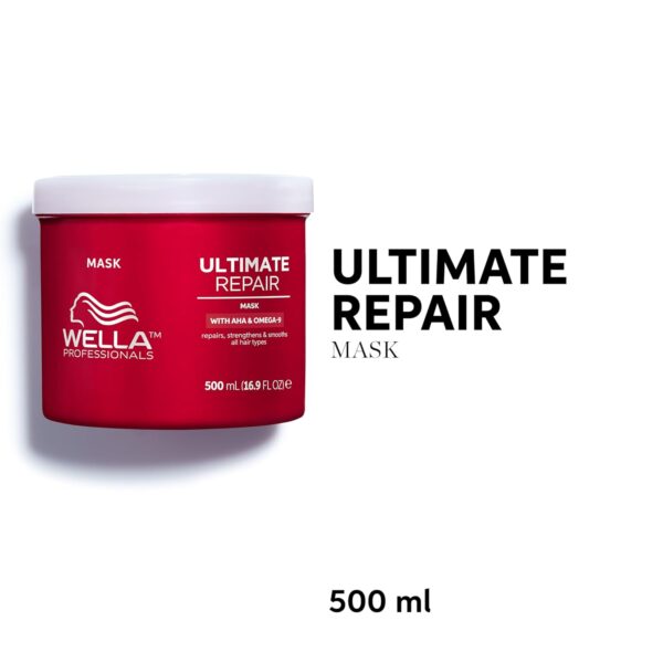 Wella Professionals ULTIMATE REPAIR Mask for Damaged Hair | Repairs, Strengthens, & Smooths with AHA & Omega-9 | For All Hair Types - Image 6