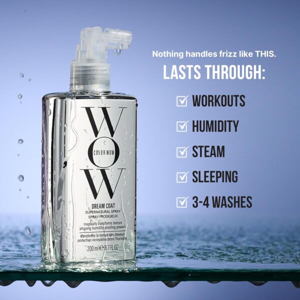 COLOR WOW Dream Coat Supernatural Spray – Keep Your Hair Frizz-Free and Shiny No Matter the Weather with Award-Winning Anti-Humidity Treatment - Image 4
