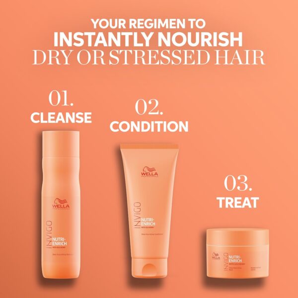 Wella Professionals Invigo Nutri-Enrich Mask Deep Nourishing & Moisturizing For Dry Hair Damaged oz - Image 2