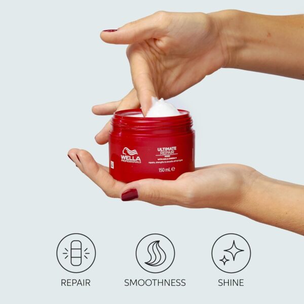 Wella Professionals ULTIMATE REPAIR Mask for Damaged Hair | Repairs, Strengthens, & Smooths with AHA & Omega-9 | For All Hair Types - Image 2