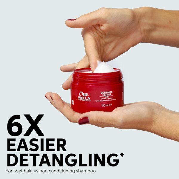 Wella Professionals ULTIMATE REPAIR Mask for Damaged Hair | Repairs, Strengthens, & Smooths with AHA & Omega-9 | For All Hair Types - Image 4