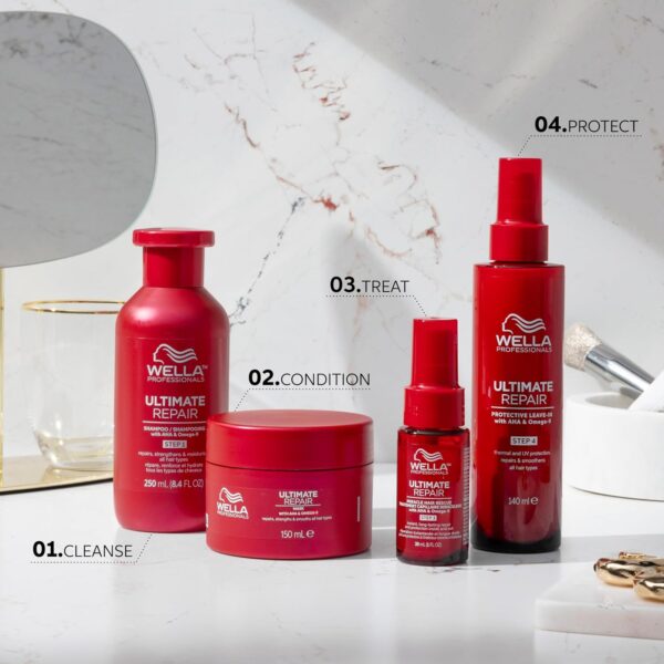 Wella Professionals ULTIMATE REPAIR Mask for Damaged Hair | Repairs, Strengthens, & Smooths with AHA & Omega-9 | For All Hair Types - Image 3