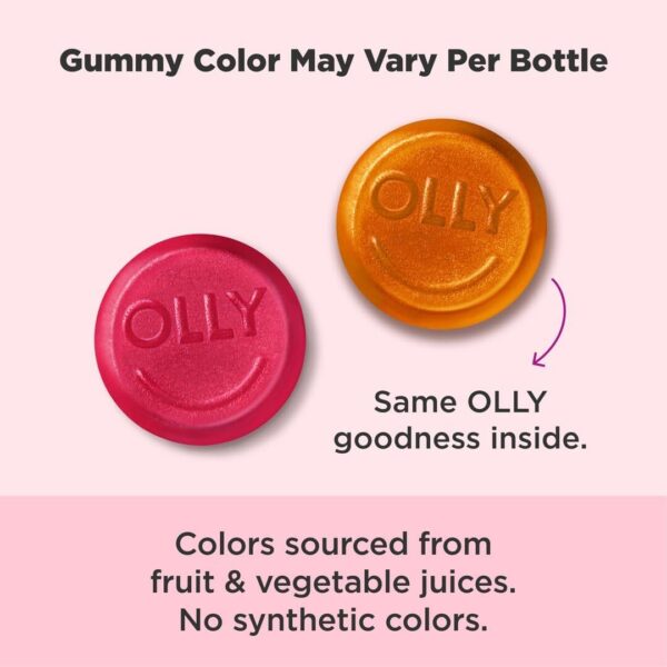 OLLY Undeniable Beauty Gummy, For Hair, Skin, Nails, Biotin, Vitamin C, Keratin, Chewable Supplement, Grapefruit, 30 Day Supply - 60 Count - Image 11