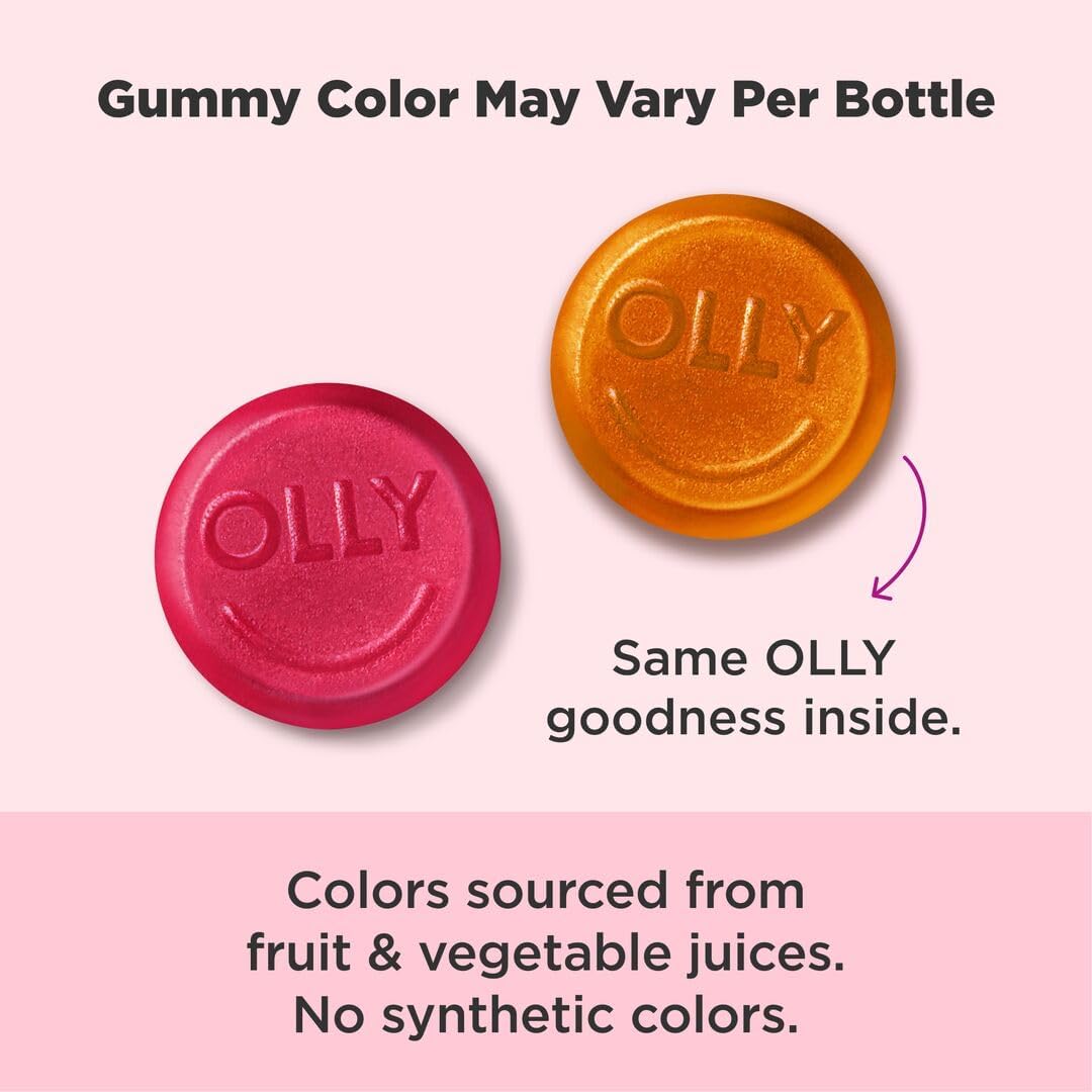 OLLY Undeniable Beauty Gummy, For Hair, Skin, Nails, Biotin, Vitamin C, Keratin, Chewable Supplement, Grapefruit, 30 Day Supply - 60 Count - Image 11