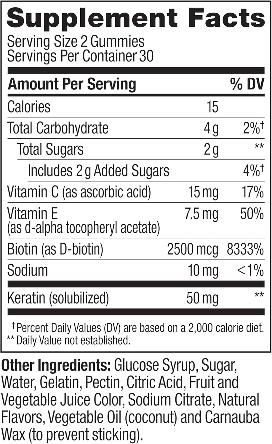 OLLY Undeniable Beauty Gummy, For Hair, Skin, Nails, Biotin, Vitamin C, Keratin, Chewable Supplement, Grapefruit, 30 Day Supply - 60 Count - Image 5